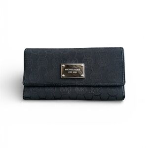 Michael Kors Black Textured Wallet